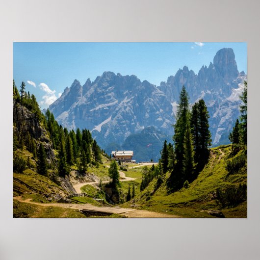 Alpen, landschapsfoto poster (Voorkant)