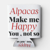 Alpen maken me blij dat je niet zo blij bent blikjeskoeler (Achterkant)