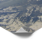 Alpen vanaf boven poster (Hoek)