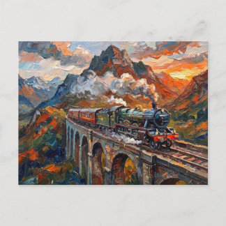 Alpen Viaduct Stoomtrein Briefkaart