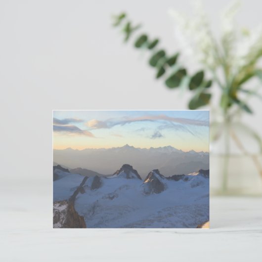 Alpen zonsopgang Chamonix Briefkaart (Staand voorkant)
