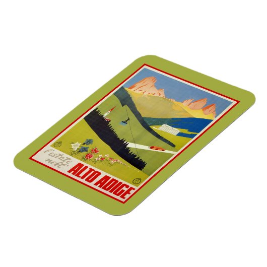 Alpen (Zuid-Tirol) reizen Magneet (Linkerzijde)