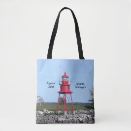 Alpena Light over de canvas tas