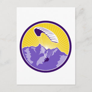 Alpenbergen in het alpengebergte briefkaart