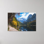 Alpenbergmeer Gosauseen meer Oostenrijk Canvas Afdruk (Voorkant)