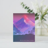 Alpenglow Everest Minimaliste Motivation Carte Pos (Debout devant)