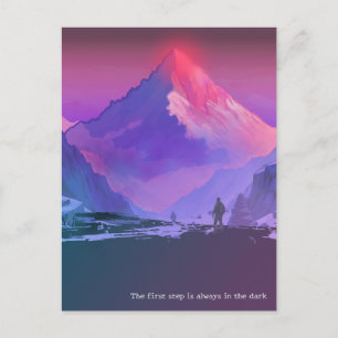 Alpenglow Everest Minimaliste Motivation Carte Pos