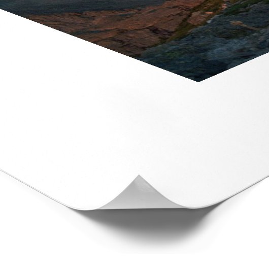 Alpenglow op Langen Peak Poster (Hoek)