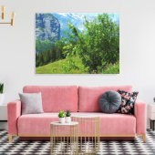 Alpenlandschap in Zwitserland Canvas Afdruk (Insitu (Woonkamer))