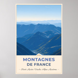 Alpenvalleien van de Franse Alpen Poster