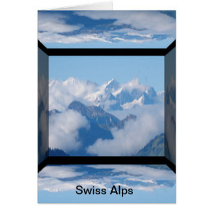 Alpes suisses avec nuages par Celeste Sheffey