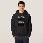 Alpha and Omega Christian Scripture Bible Verse Hoodie (Voorkant volledig)
