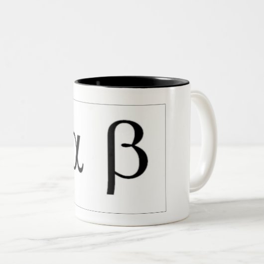 Alpha Beta Mug (Devant droit)