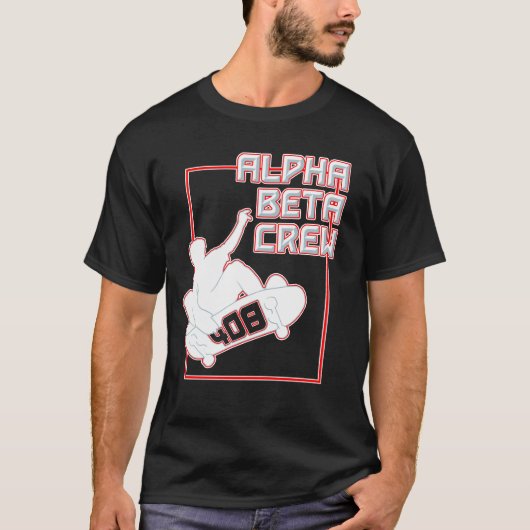 ALPHA BÊTA T-shirt d'ÉQUIPAGE (Devant)
