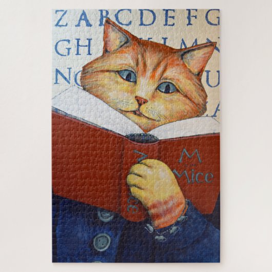 Alpha Betty Cat puzzle Legpuzzel (Verticaal)