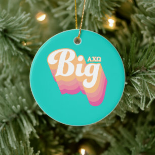 Alpha Chi Omega Big Keramisch Ornament