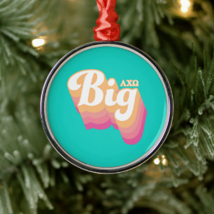 Alpha Chi Omega Big Metalen Ornament