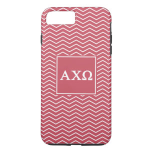 Alpha Chi Omega Chevron Patroon iPhone 8 Plus / 7 Plus Hoesje