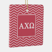 Alpha Chi Omega | Chevron Pattern Keramisch Ornament (Rechts)