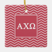 Alpha Chi Omega | Chevron Pattern Keramisch Ornament (Voorkant)