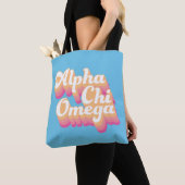Alpha Chi Omega | Groovy Script Draagtas (Dichtbij)