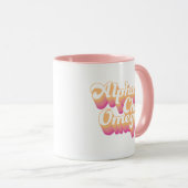 Alpha Chi Omega | Groovy Script Mok (Voorkant rechts)