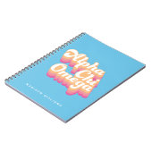 Alpha Chi Omega | Groovy Script Notitieboek (Linkerzijde)