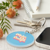 Alpha Chi Omega | Groovy Script Sleutelhanger (Voorkant Rechts)