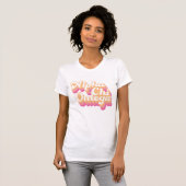 Alpha Chi Omega | Groovy Script T-shirt (Voorkant volledig)