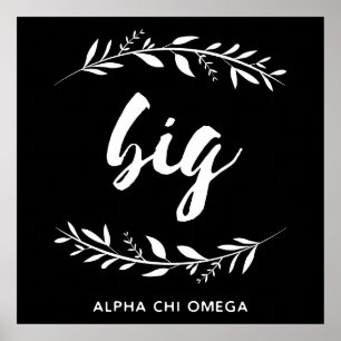 Alpha Chi Omega Grote Krans Poster