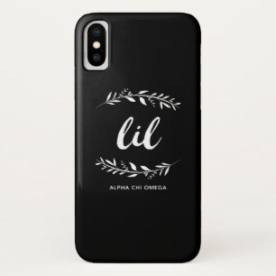 Alpha Chi Omega Kleine krans iPhone X Hoesje