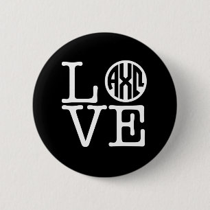 Alpha Chi Omega Liefde Ronde Button 5,7 Cm