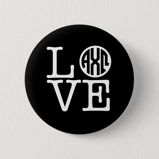 Alpha Chi Omega | Liefde Ronde Button 5,7 Cm (Voorkant)