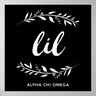 Alpha Chi Omega   Lil Wreath Poster