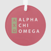 Alpha Chi Omega | Logo Empilé (dos)