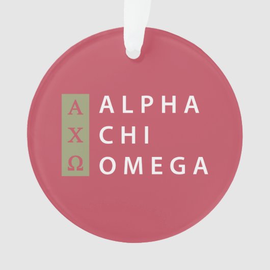 Alpha Chi Omega | Logo Empilé (devant)