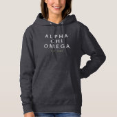 Alpha Chi Omega | Oost. 1885 Hoodie (Voorkant)