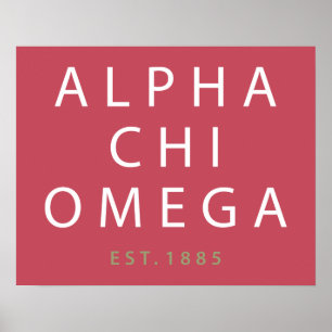 Alpha Chi Omega   Oost. 1885 Poster