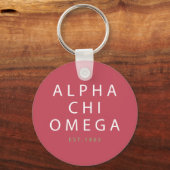 Alpha Chi Omega | Oost. 1885 Sleutelhanger (Voorkant)
