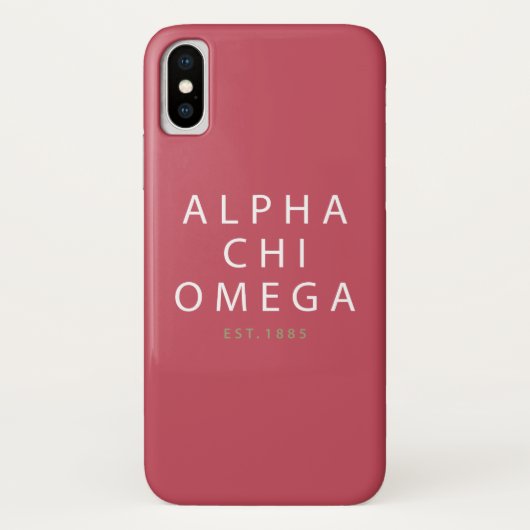 Alpha Chi Omega | Opgericht in 1885 Case-Mate iPhone Case (Achterkant)