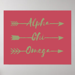 Alpha Chi Omega Pijlen Poster