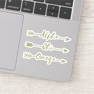 Alpha Chi Omega Pijlen Sticker