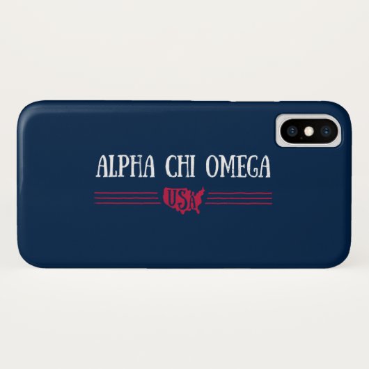 Alpha Chi Omega - VS Case-Mate iPhone Case (Achterkant (horizontaal))