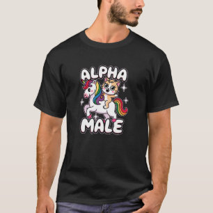Alpha Eenhoorn en Kater Grappig Sarcasme T-shirt