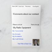 Alpha- Eenvormige Gevouwen Kaarten QSL (Binnen)