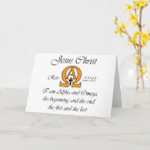 Alpha- en Omega Kaart (Gele Bloem)