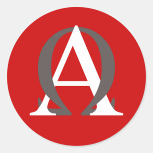 Alpha- en Omega Sticker
