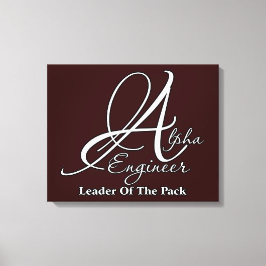 Alpha Engineer Canvas Afdruk (Voorkant)