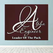 Alpha Engineer Canvas Afdruk (Insitu (Houten vloer))