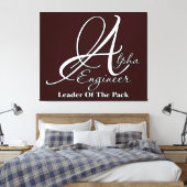 Alpha Engineer Canvas Afdruk (Insitu (Slaapkamer))